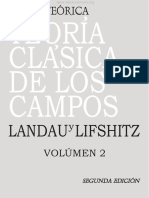 Física Teórica Vol.2 Teoría Clásica de Los Campos - Landau & Lifshitz - 2da Edición
