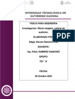 Investigación Efecto Doppler, Umbral de Audición, Etc.