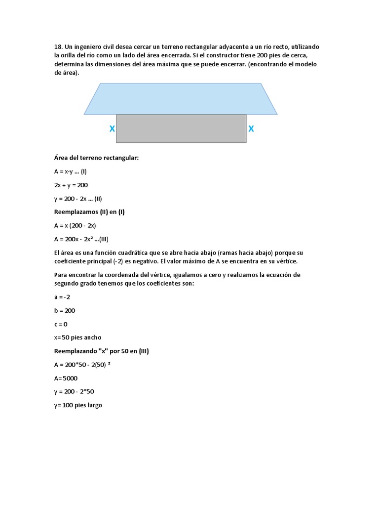Dimensiones de Terreno Rectangular Adyacente | PDF | Análisis ...