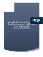 Manual de Procedimento Operacional Padrao Cerest DF 2021