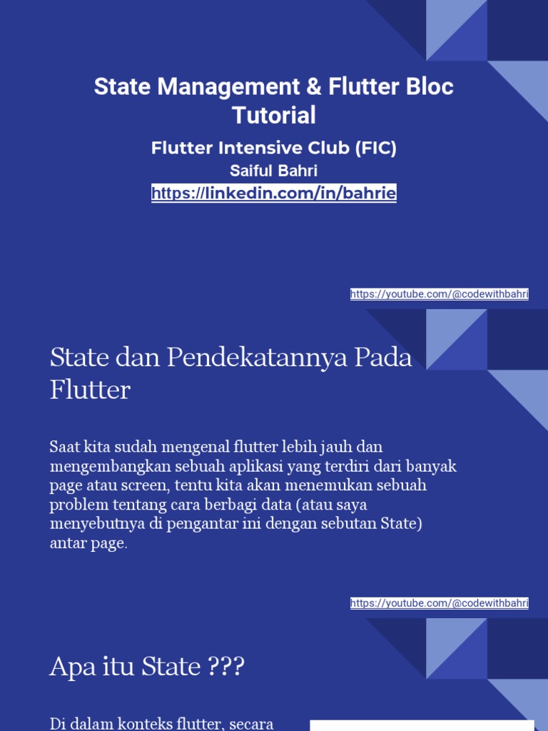 Pengantar State Management di Flutter | PDF