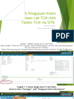 Langkah Pengajuan Klaim Pemeriksaan Lab TCM Oleh Faskes TCM