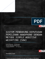 Sistem Pendukung Keputusan Pemilihan Handphone Dengan Metode Simple