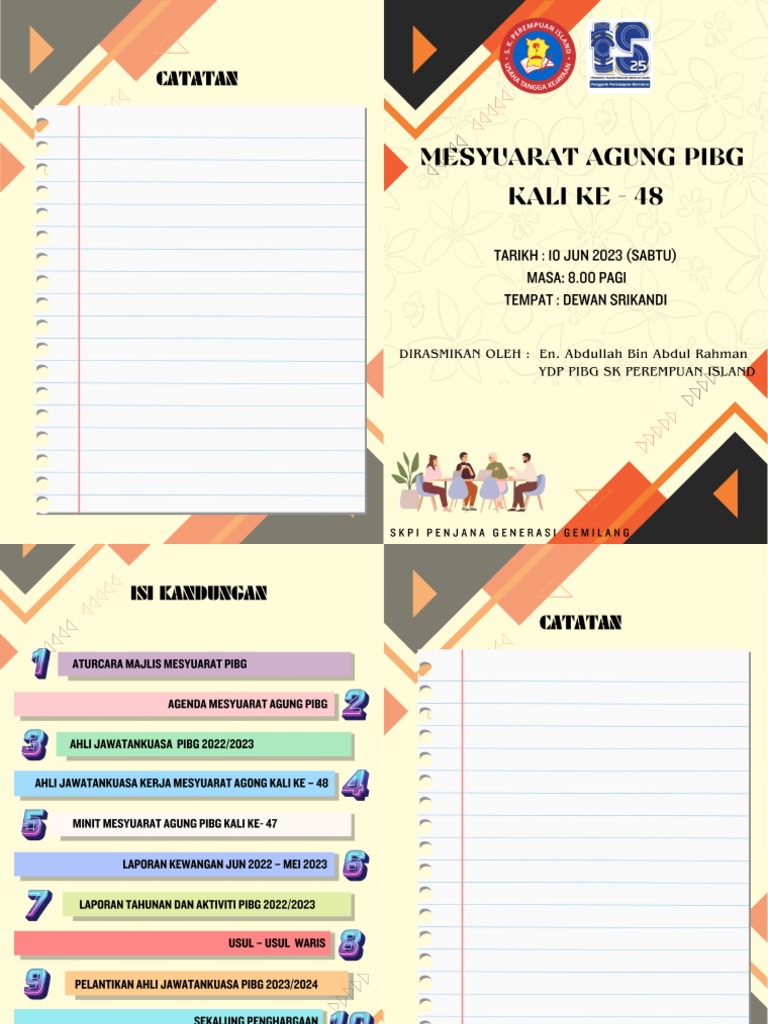 Buku Program Meeting Pibg 2023 Pdf