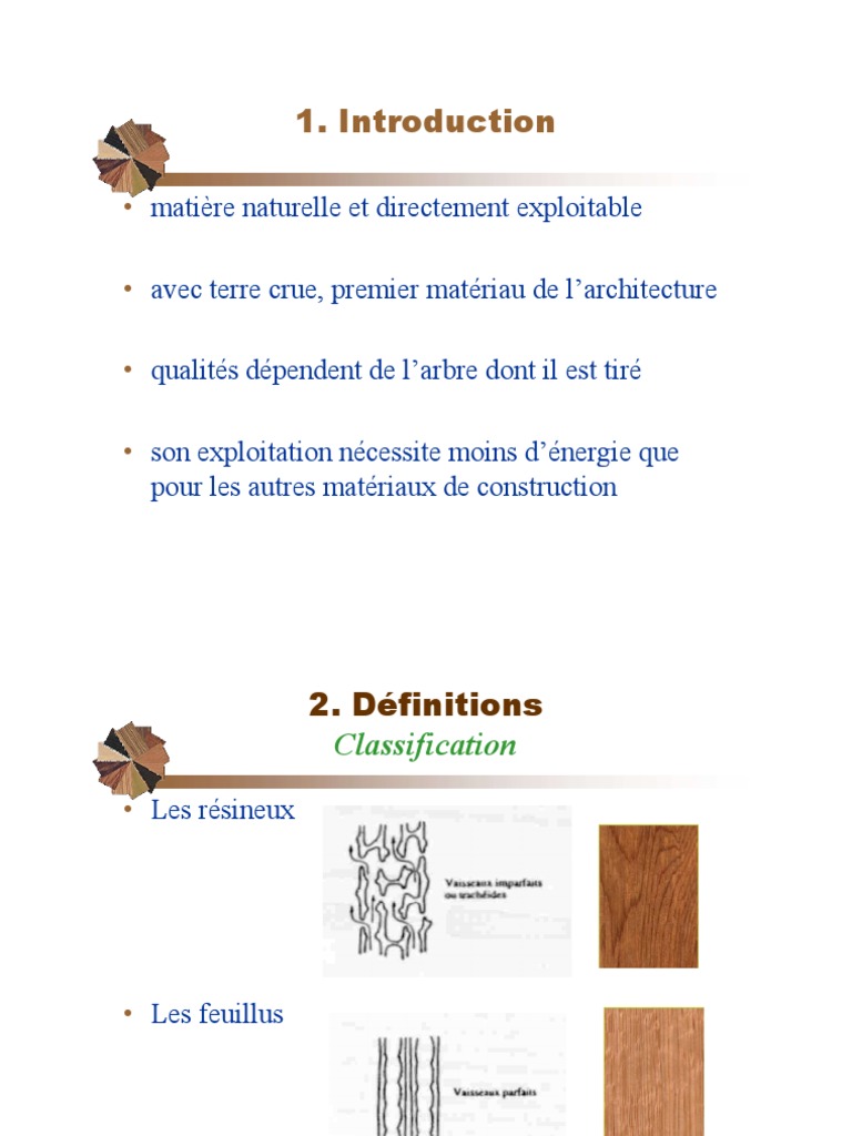 Classification et structures du bois | PDF | Bois | Matériaux
