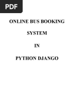 Bus Booking Python Django Oxw3ia