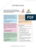 07 Basic 3 Handout Nro.28 Unit 7 Choosing The Best Excuse