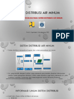 Sistem Distribusi Air Minum Dan Penerapan Teknologi