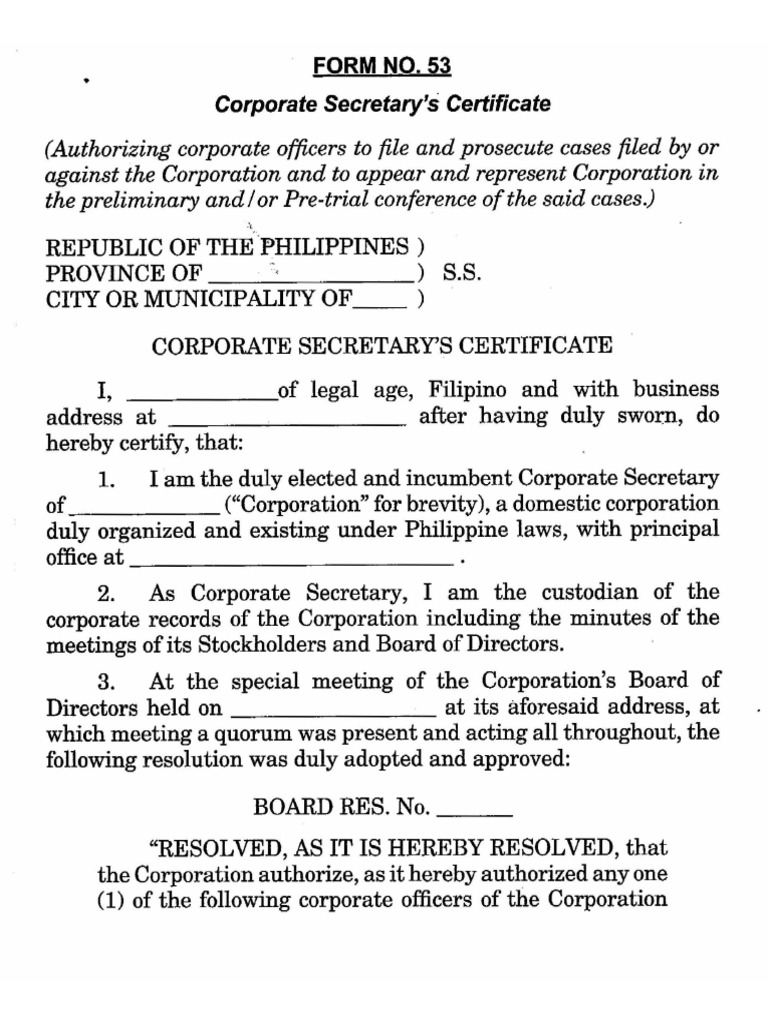 Form No. 53 | PDF