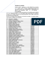 Constancia de Quorum y Convocatoria.