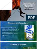 MANAGEMENT PROCEDURES IN OUTDOOR RECREATION Version 2