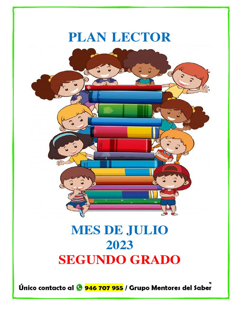 Plan Lector para Segundo Grado | PDF | Comprensión lectora | Ciencia ...