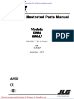 JLG 600a 600aj Illustrated Parts Manual