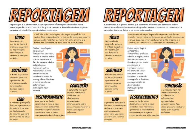 Gênero Reportagem Itinerário | PDF