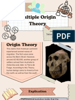 Multiple Origin Theory