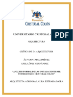 Universitario Cristobal Colón: Arquitectura