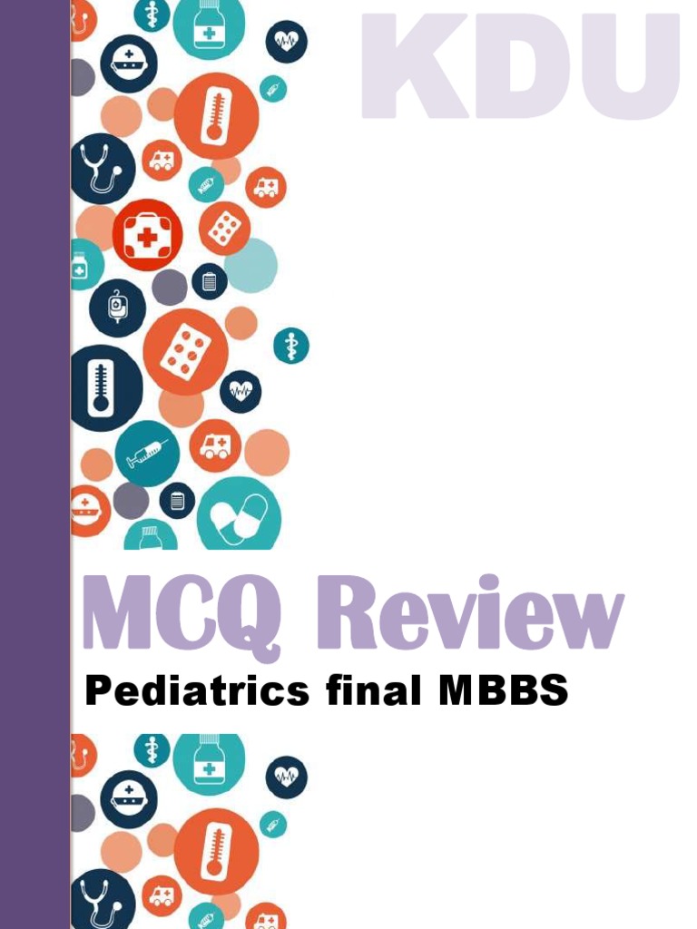 Paediatrics MCQ Review Final MBBS PDF Disorder Human