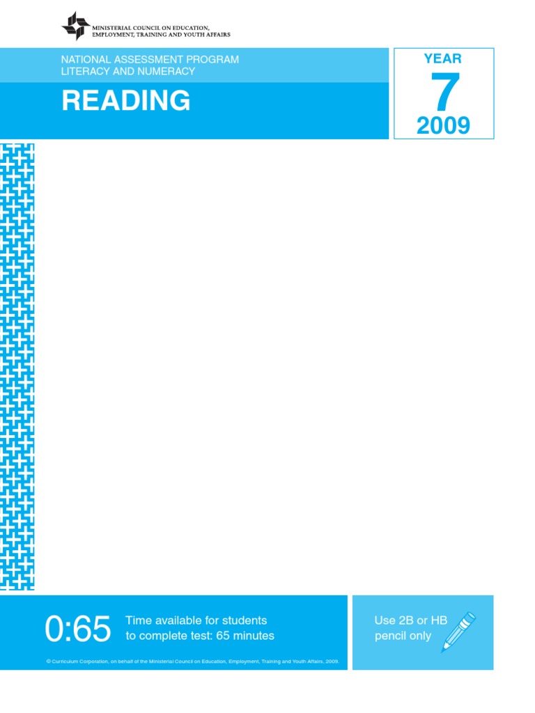 Naplan 2009 final test reading year 7 pdf advertising dream
