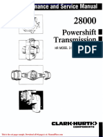 Clark 28000 Powershift Service Manual