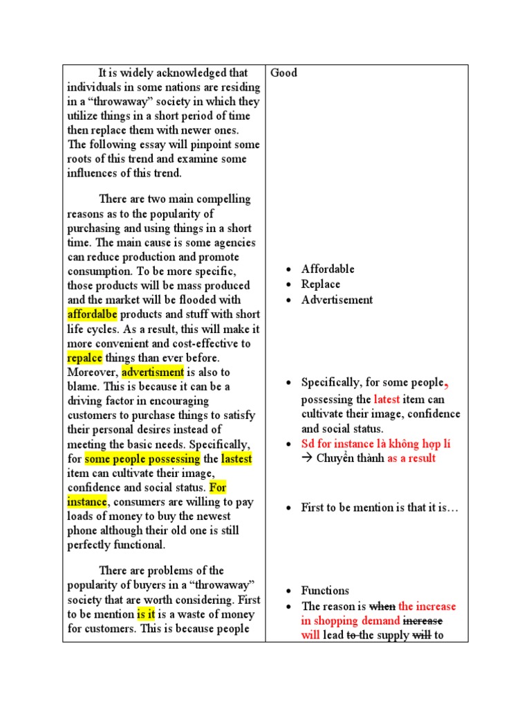 Throwaway Society PDF Demand Market (Economics)