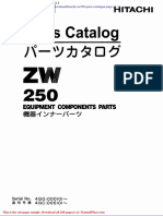 Hitachi Zw250 Parts Catalogue p4gc E1 1