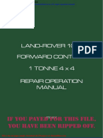 Land Rover 101 Repair Operation Manual