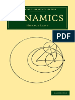 (Cambridge Library Collection - Mathematics) Horace Lamb - Dynamics-Cambridge University Press (2009)