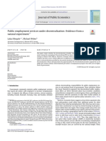 (2019) Public Employment Services Under Decentralization - Evidence From A Natural Experiment