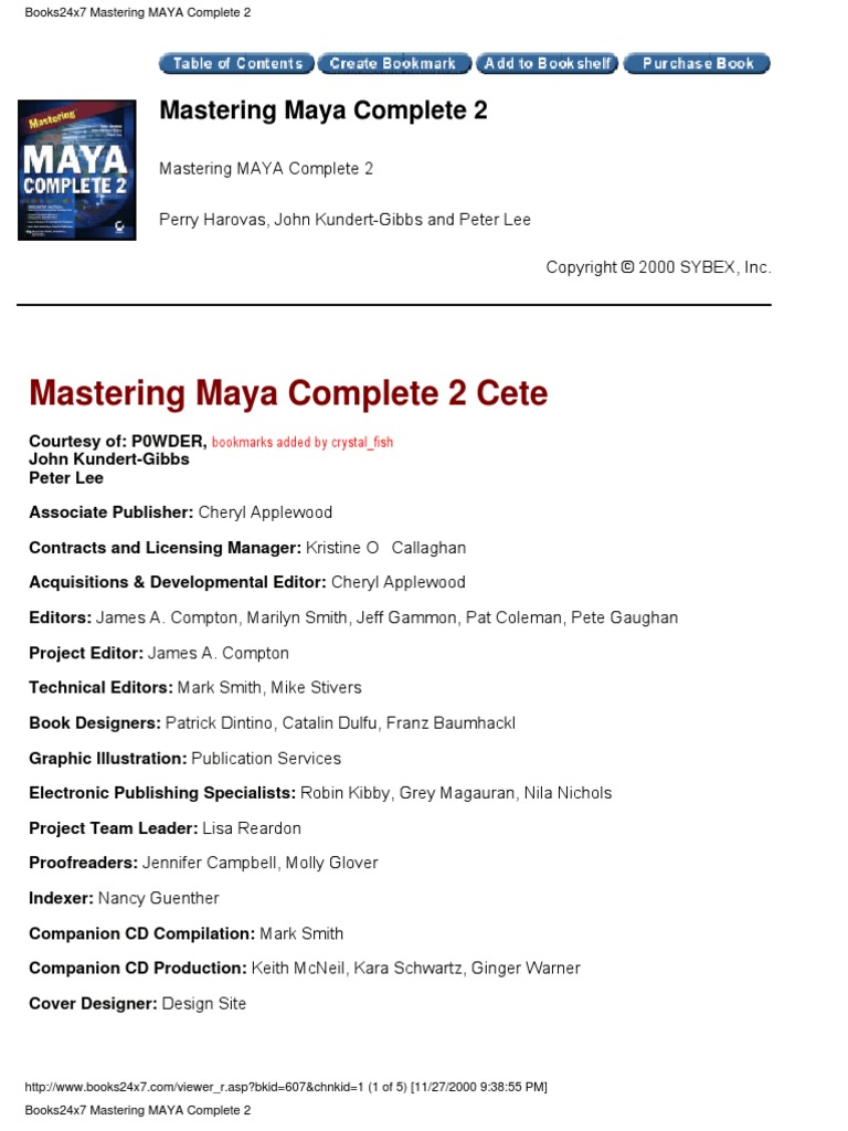 Mastering Maya Manual | PDF