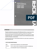 Hyundai Forklift Hdf15iii 18iii Parts Manual
