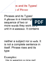 Phrases and Its Types