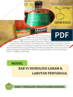 Modul Kesetimbangan Ion DLM Larutan Bagian Konsep Hidrolisis Dan Penyangga