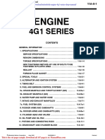 Mitsubishi Engine 4g1 Series Shop Manual