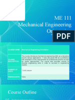 ME 111 Mechanical Engineering Orientation: Engr. Khesiya Mae C. Manlangit
