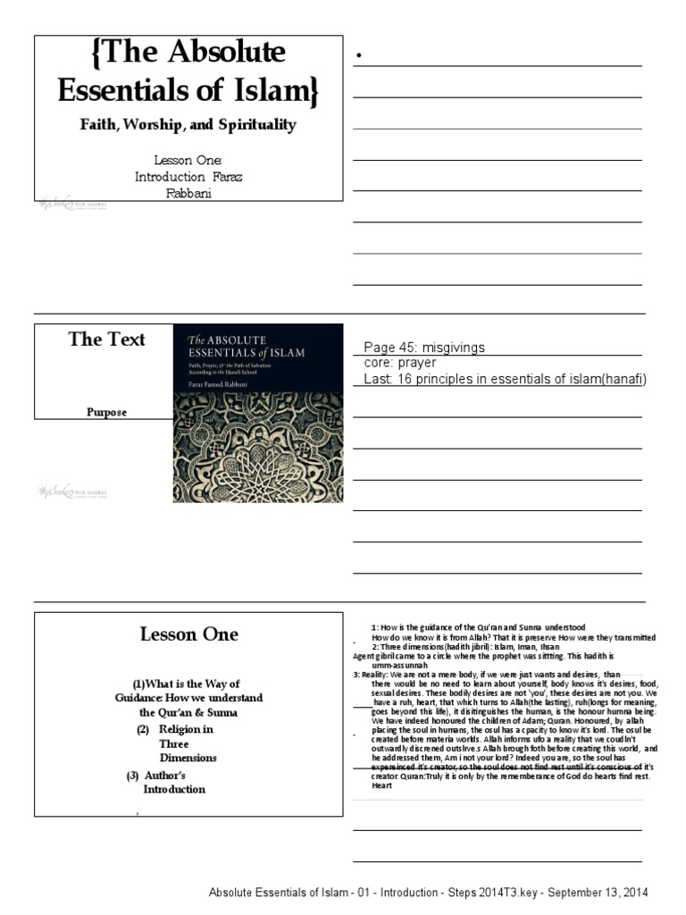 Essentials of Islam: Faith and Guidance | PDF | God In Islam | Quran