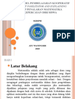 Pengaruh Model Pembelajaran Kooperatif