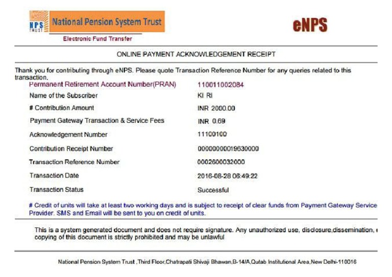 nps-contribution-payment-receipt-pdf
