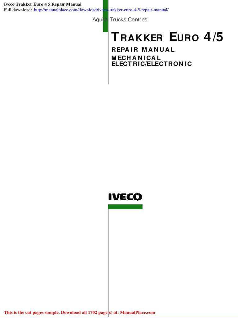 Iveco Trakker Euro 4 5 Repair Manual Pdf Electrical Connector