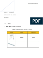 Práctica #1 - Protocolo de Seguridad y Primeros Auxilios en Laboratorio y Reconocimiento y Manejo de Equipos, Instrumentos y Materiales