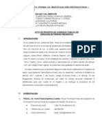 Acta de Prision Preventiva..... 01