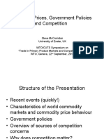 Commodity Prices Government Policies and Competition