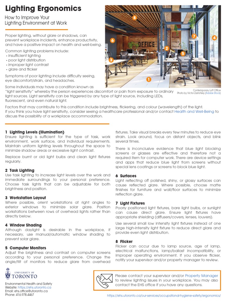 Lighting Ergonomics Guidance | PDF | Lighting | Light