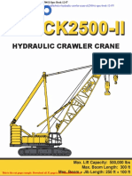 Kobelco Hydraulic Crawler Crane Ck2500 II Spec Book 12 07