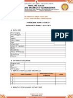 Formulir Pendaftaran Panitia PKKMB FV 2023