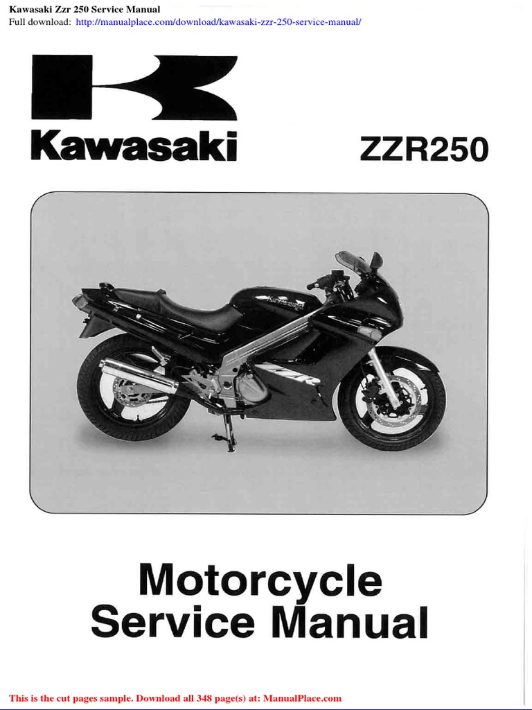 最高 ZZR Kawasaki 250 PDF | Manual Service アクセサリー