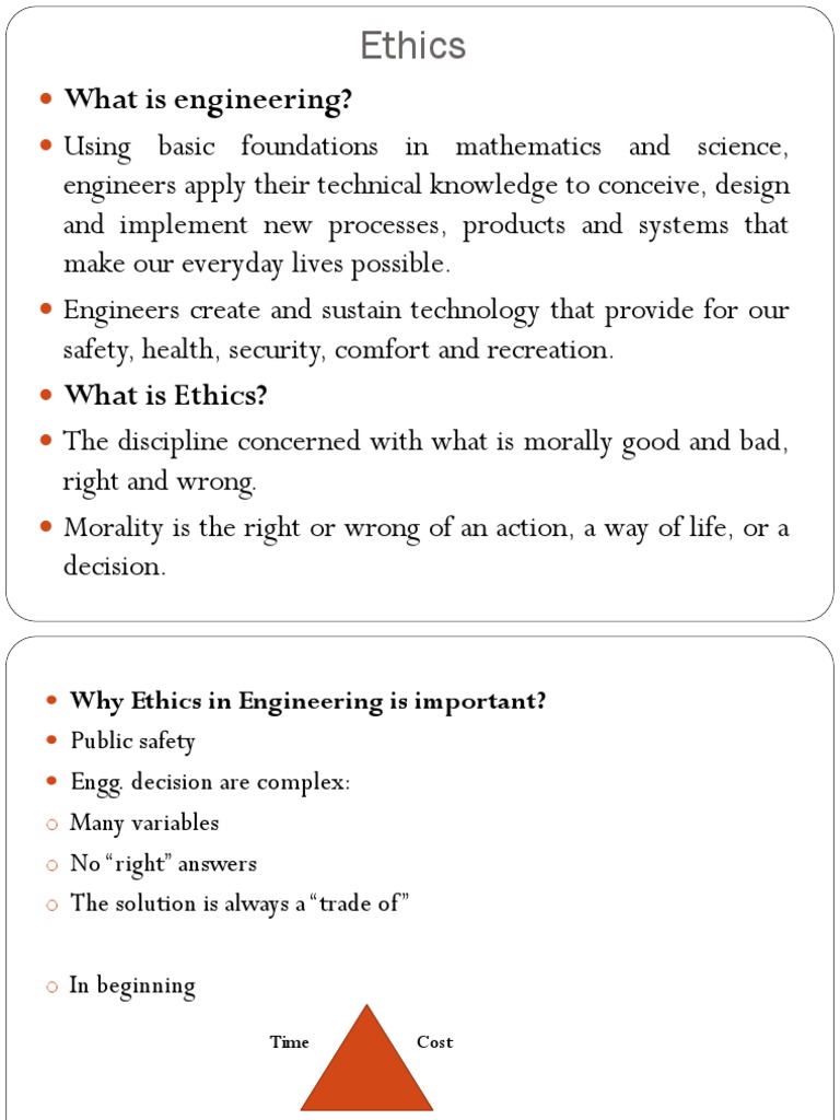 Ethics and Responsibilities in Engineering | PDF | Risk | Conflict Of ...