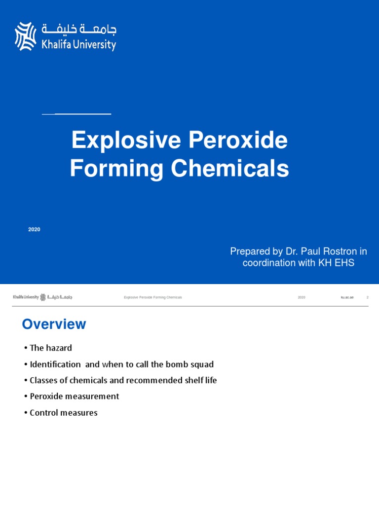 Guidance Document Peroxide-Forming Chemicals – RVGI