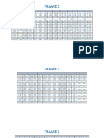 Frame 1: Joint A B C D E F Member AB BA BI BC CB CH CD DC DG DE ED EF FE FG FK