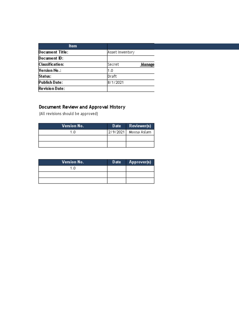 Asset Inventory and Classification Guide | PDF | Computer Security ...