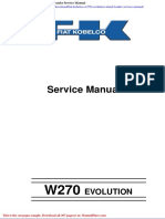 Fiat Kobelco w270 Evolution Wheel Loader Service Manual